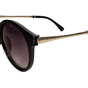 Foster Grant Women's Gold Arms / Black Sunglasses (i84)