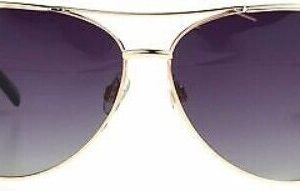 Foster Grant Rose Gold Pilot Style Polarised Sunglasses (H30)