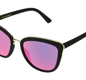 Foster Grant Women's Gold/Black Mirror Lenses Sunglasses (i112)