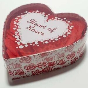 Valentine's Heart of Roses Silk Bath or Bed Rose Petals x100approx