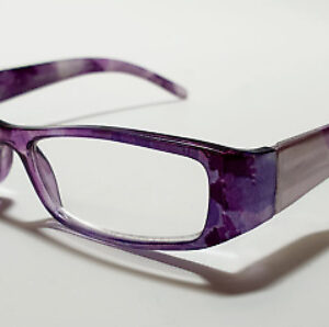 Quality Sight Station Reading Glasses - Monet Purple + Case - RRP £20 (F12)