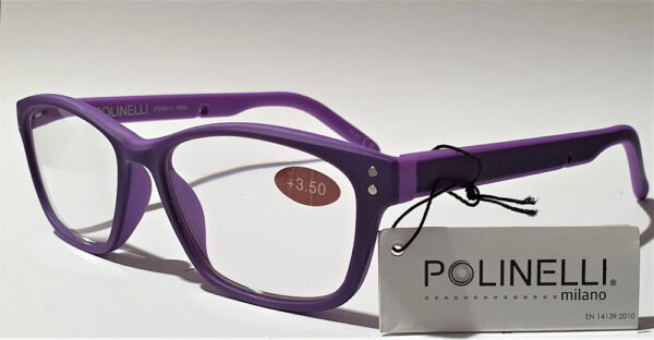 Polinelli® MILANO Quality Premium Reading Glasses - Dark Purple - Purple