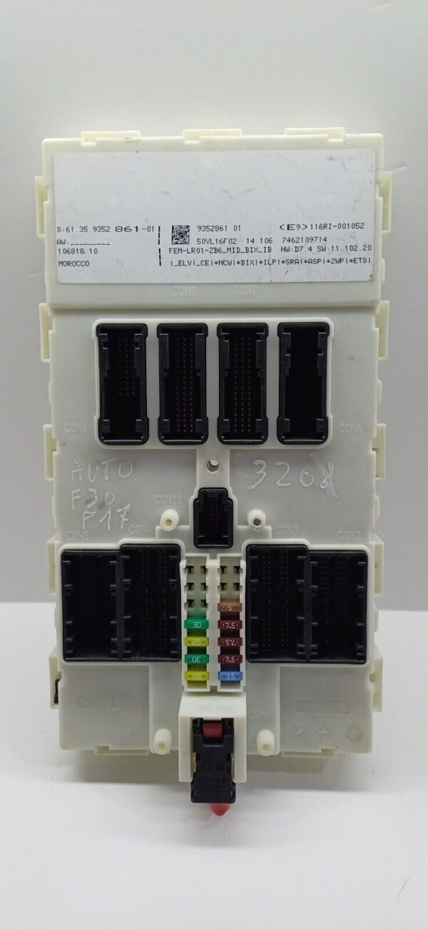 BMW 1 3 SERIES F20 F21 F30 F31 FEM BCM BODY CONTROL MODULE FUSE BOX UNIT 9352861