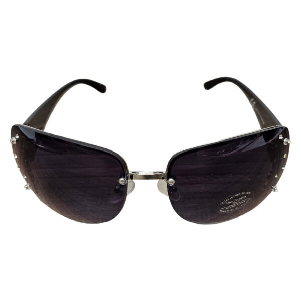 Women's Black & Silver Sunglasses ()