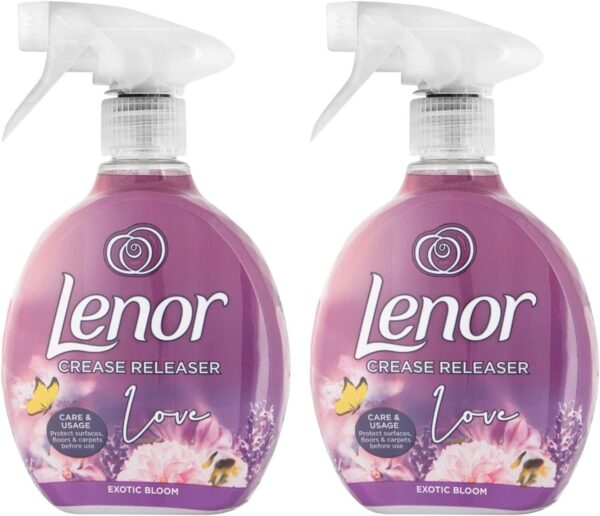 Lenor Crease Releaser Spray, Removes Creases in Fabric, Exotic Bloom Scent, 2...