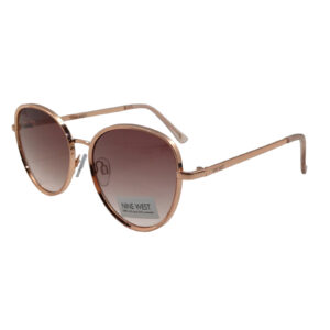 Quality NINE WEST Women's Rose Gold Round Sunglasses ()