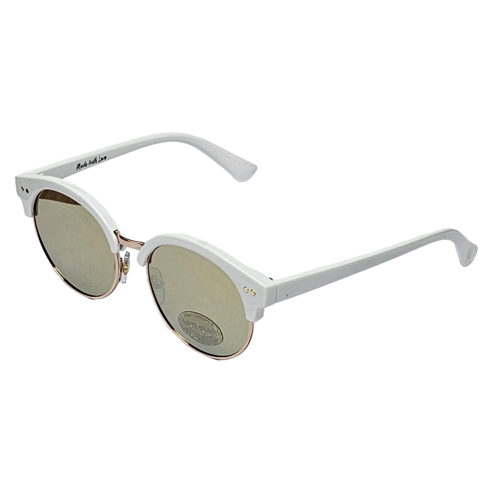 River Island Kids Sunglasses White Round 5 12 Year Olds L1