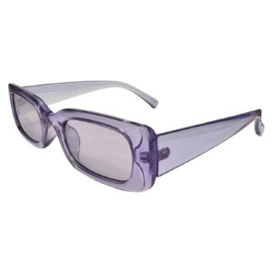 UO - Urban Outfitters Sunglasses Vintage Retro Clear Purple Rectangle (M1)