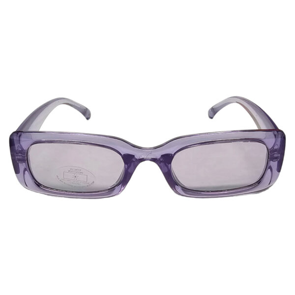 UO - Urban Outfitters Sunglasses Vintage Retro Clear Purple Rectangle (M1)