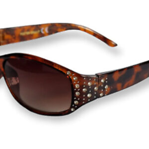 Foster Grant Stylish Dorinda Brown Animal Print Women's Sunglasses (K2)