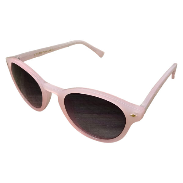 Anthropologie Women's Designer Sunglasses - Round Pink/Rose with soft case (D...