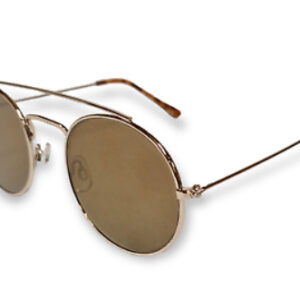 IYU Round Lens Retro Gold Sunglasses (K17)