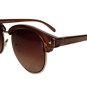 Round Retro Brown Sunglasses Ladies / Men's (G123)